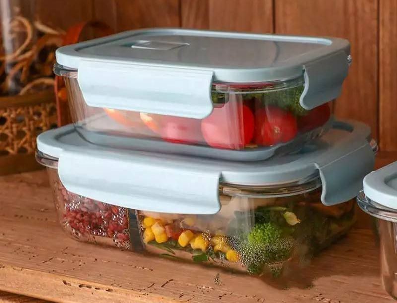 Pyrex 3-Piece Thermal Glass Food Storage Container Set with Airtight Lids