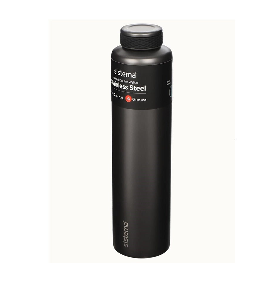 Sistema 500ml Double-Walled Stainless Steel Water Bottle