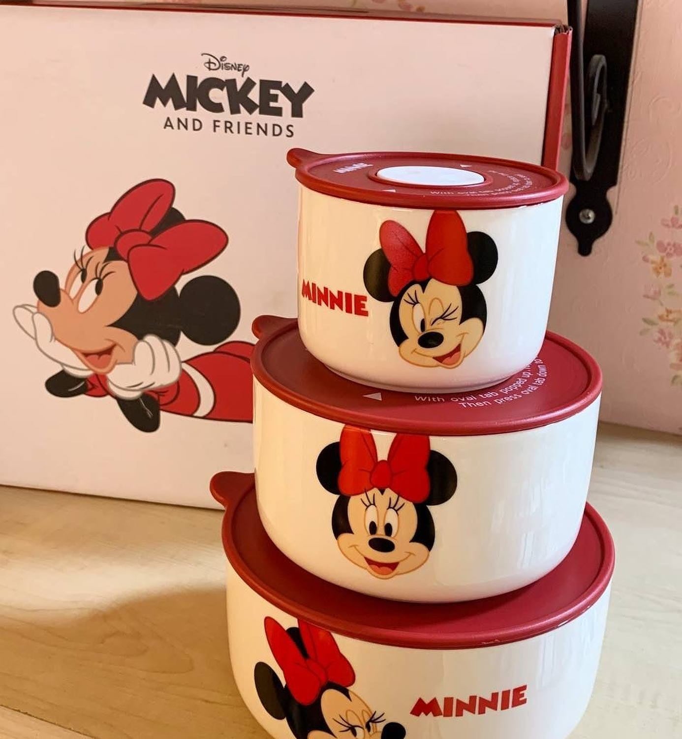 Disney Mickey and Friends Porcelain Food Storage Containers